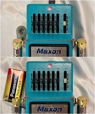 MAXON GE-9 6band Graphic EQ 1980s Vintage Guitar Pedal Made in