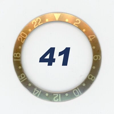 FAT font faded Bezel x Rolex GMT Master GOLD 1675/8 or 16758 (gold Tiger's eye) - Image 1 of 4