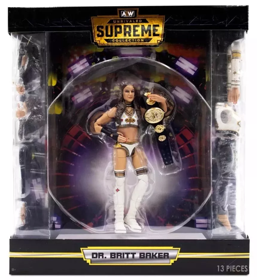 Figurine articulée inégalée Dr. Britt Baker AEW Supreme Collection 6 pouces neuve