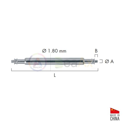 Ansa doppia flangia di sicurezza ø 1.80 mm acciaio inox 10 pz. da 14 a 24 mm - Picture 2 of 2