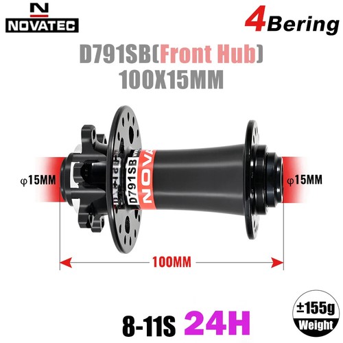 Novatec D791SB/792SB HG Mountain Bike Disc Brake Hub 6 Bolt BOOST Hub 28/32H - Picture 30 of 36