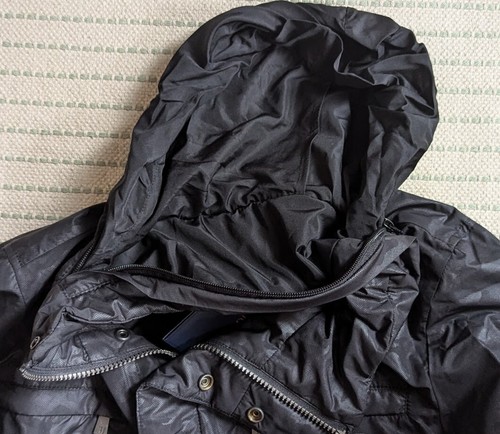 Trussardi Jeans men's light field jacket with concealed hood, camo pattern - Picture 13 of 20