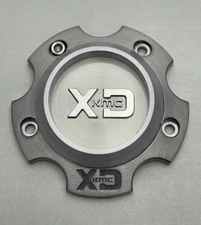 *USED KMC XD Series Titanium Brushed Wheel Center Cap NO SCREWS XD844L1205TB-H30