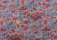 100 Cotton Fabric Little Flowers of Spring on White - By the Yard