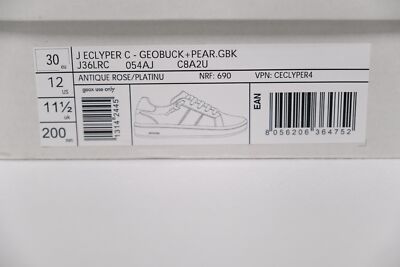 Geox Mädchen Sneaker J Eclyper Girl – Weiß, Größe 30 EU, Mit Doppelklettverschluss