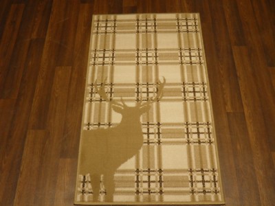 NEW MAT/RUG NOVELTY DESIGNS 60CMX110CM BARGAIN STANDING CHECK STAG ...