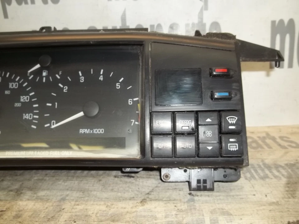 94 CADILLAC ELDORADO SEVILLA INSTRUMENTO VELOCÍMETRO SPEEDO CLUSTER 16200246 OTD Foto 3 de 4