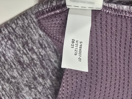 Athleta Girl All Day Softluxe Longline Bra Plum Heather Size L/12 - Picture 13 of 14