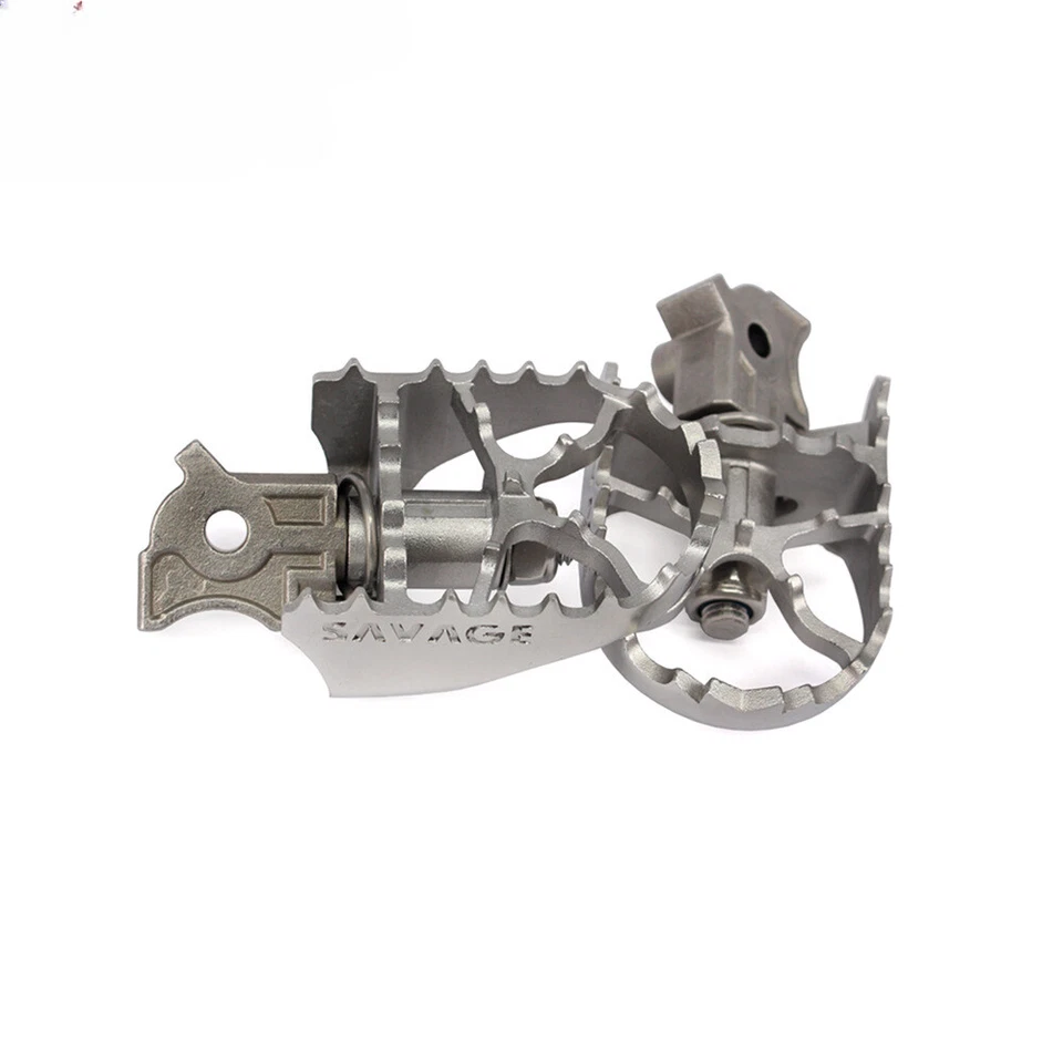 Reposapiés anchos delanteros para BMW R1200GS 2014-2018 F650GS 2000-2012 Foto 3 de 4