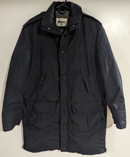 BLAUER USA Gore-Tex Winter Black Parka Jacket Coat Quilted Liner Mens Medium L