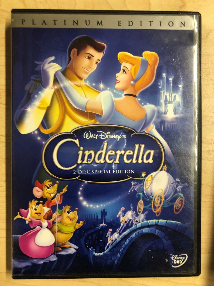Cinderella (DVD, 1950, 2-Disc Platinum Edition, Disney) - STK