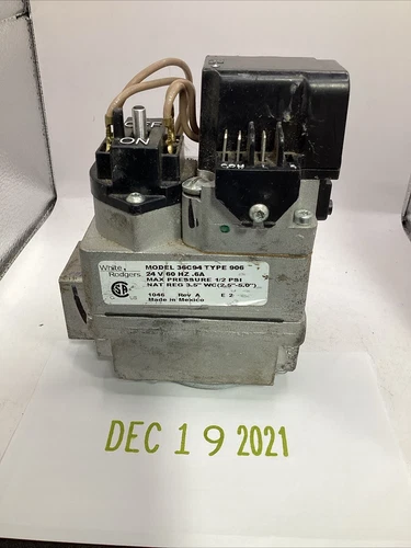 WHITE ROGERS 36C94 906 TYPE 906 GAS VALVE 24V