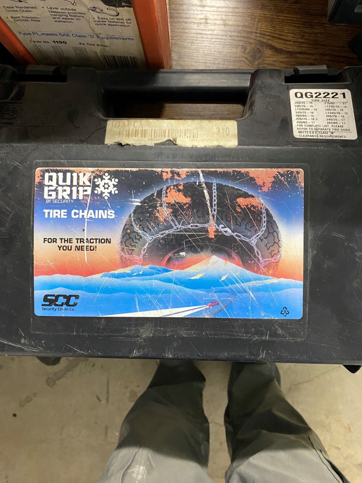 SCC Quik Grip Snow & Ice Tire Chain Set QG2221 (New / Unused) eBay