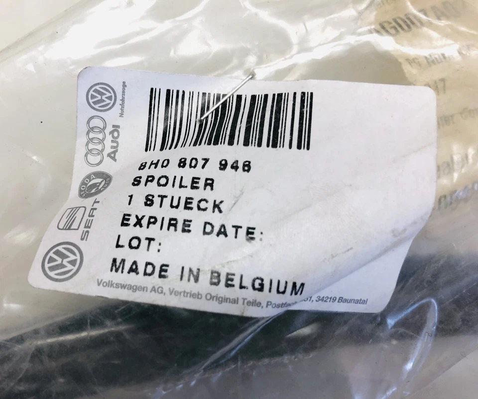 Kit de alerón/ala derecha para AUDI A4/QUATTRO S4 8H0807946 ORIGINAL OEM NOS Foto 4 de 4