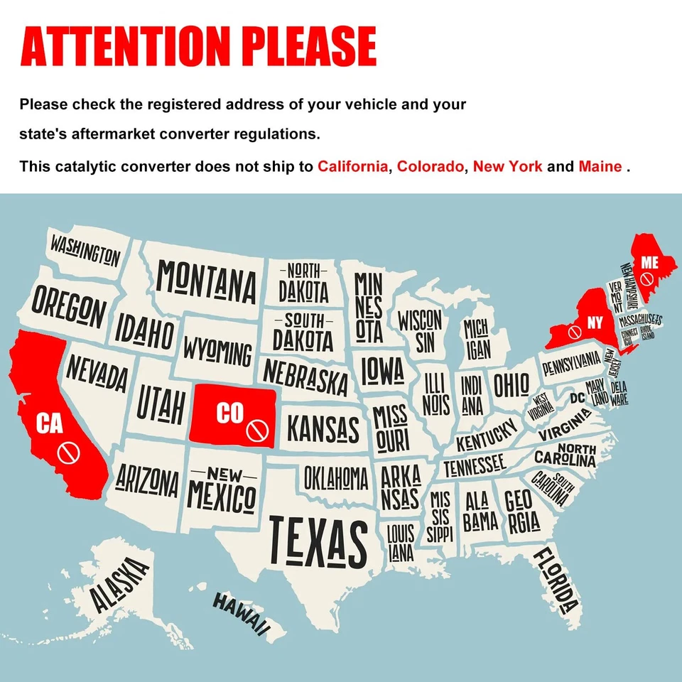 Convertidor catalítico de entrada/salida de 2,5" aprobado por la EPA para Mercedes Benz CLA AMG Foto 4 de 4