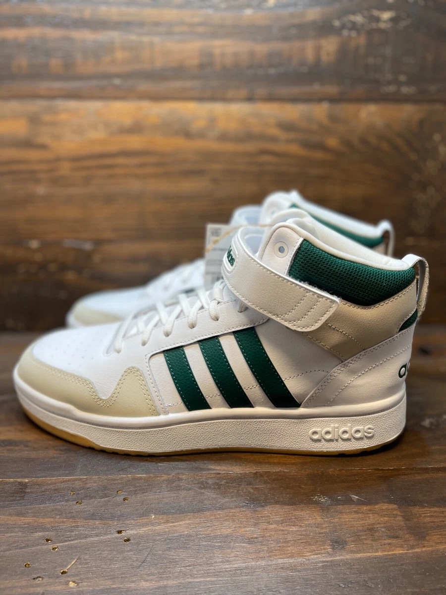 Adidas green and 2025 white basketball shoes