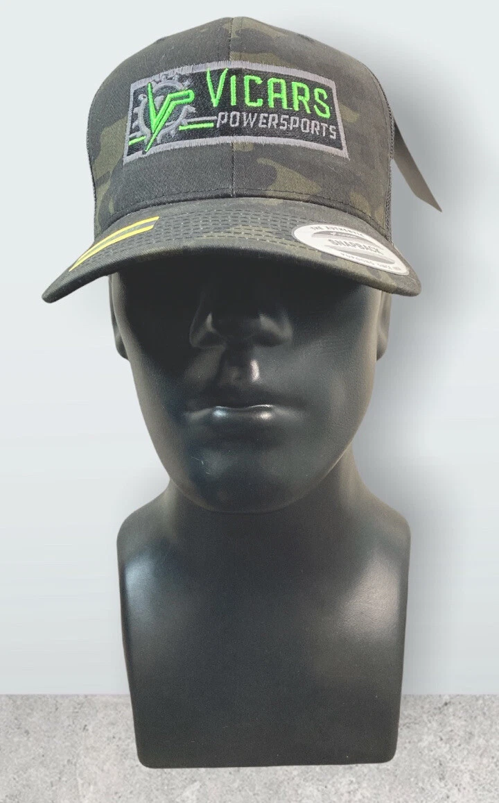 The Classics Vicars Powersports Snapback Adjustable Camo Black
