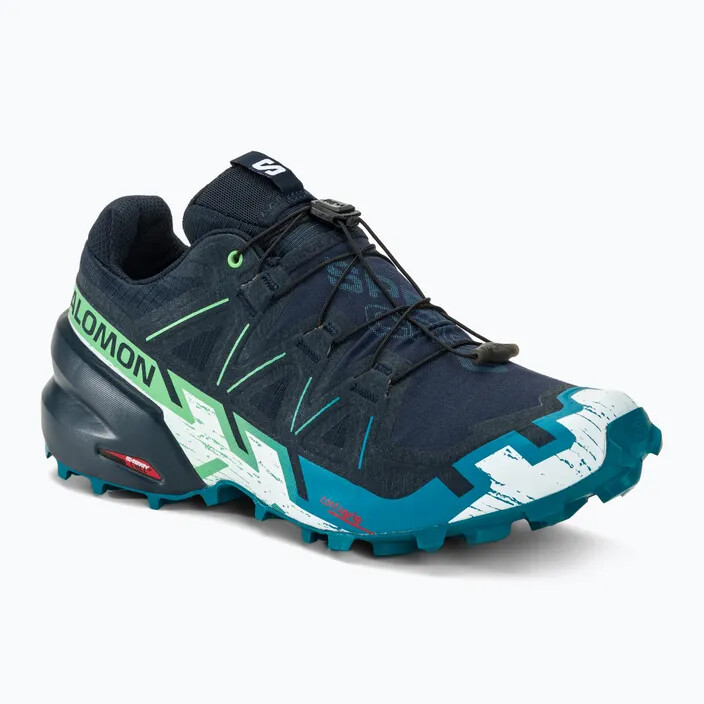 ☆Salomon☆ Speedcross 6 Carbon Tahiti Tide White L47465300 Salomon Men's Speedcross 6 Trail Running Shoes - Carbon
