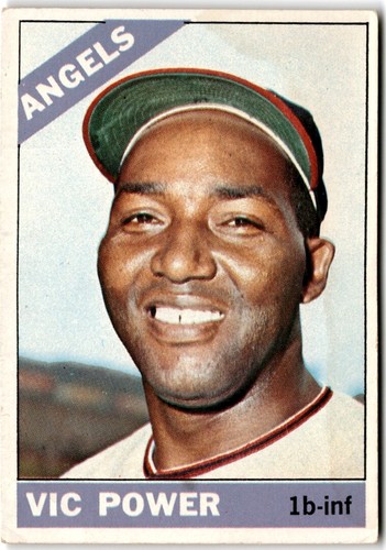 1966 Topps #192 Vic Power Angels - Imagen 1 de 2