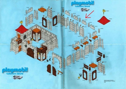 PLAYMOBIL 3446 MEDIEVAL CASTLE - BATTLEMENT - SPARE PART NUMBER 3002842 - Picture 2 of 5