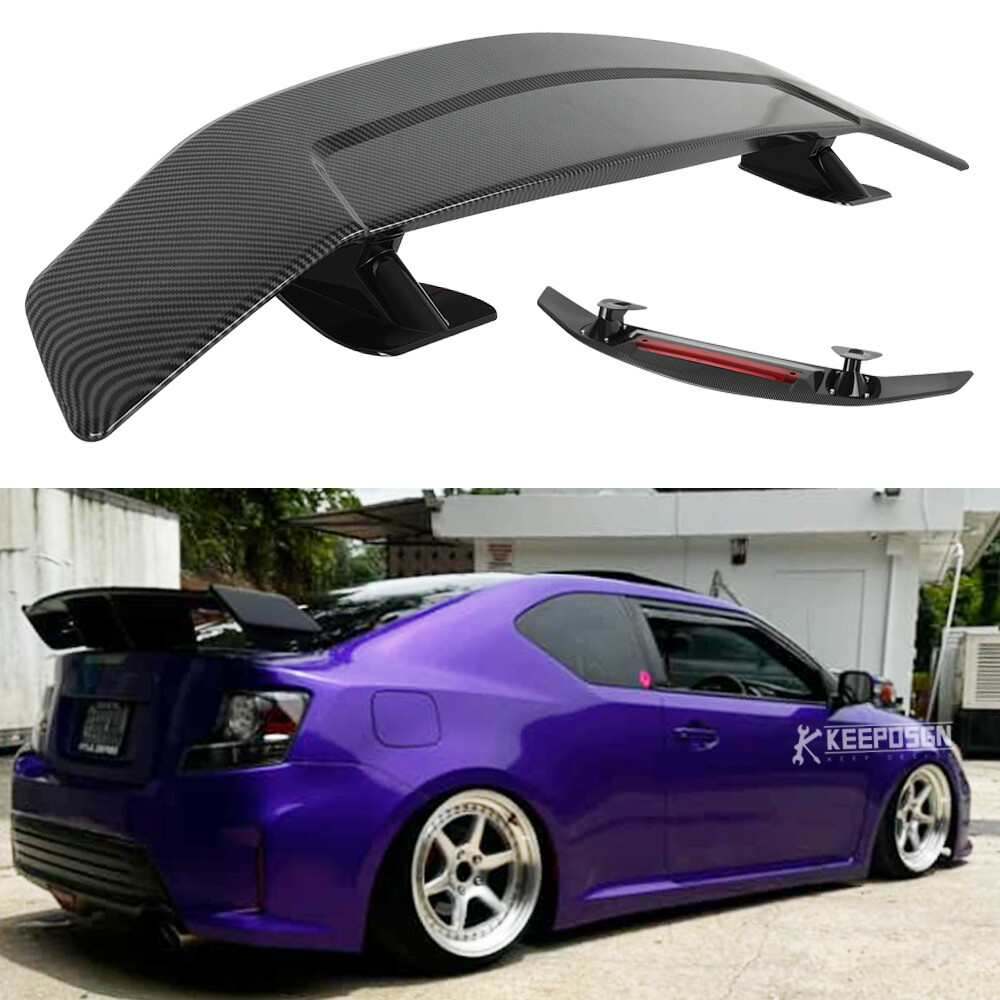 Carbon Adjustable 47'' Rear Trunk Spoiler Wing Lip For Scion tC Sedan 2005-2016