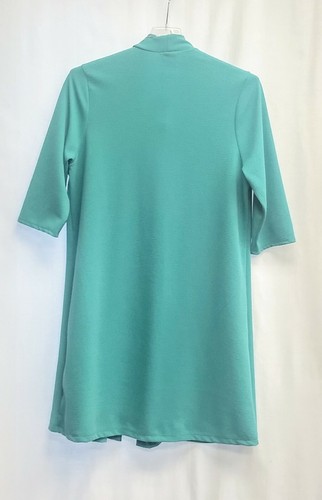 NWT Espresso Women's 1X Below Knee Turquois Pullover Dress w/Necklace B88 - Picture 3 of 8