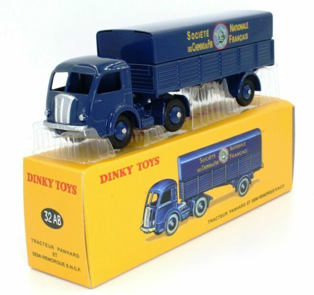 Miniature Dinky Toys Panhard Service Remorque SNCF - 32AB - 1/43 Métal Vert