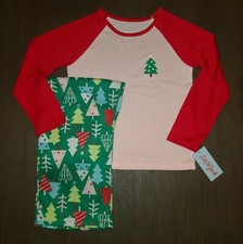 NEW KIDS CAT  JACK CHRISTMAS HOLIDAY PAJAMA SET SIZE XS 4-5