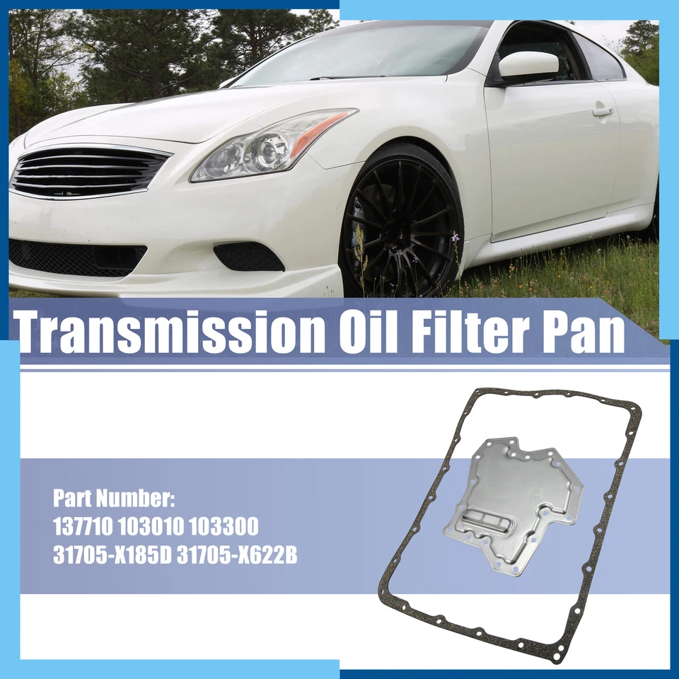  Paquete (1) Kit de junta de cárter de aceite de filtro de transmisión para Nissan para Infiniti Q50 Q60 Foto 2 de 4