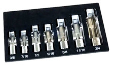Lisle 13180 7 Piece 38 Drive Sae Flare Nut Socket Set