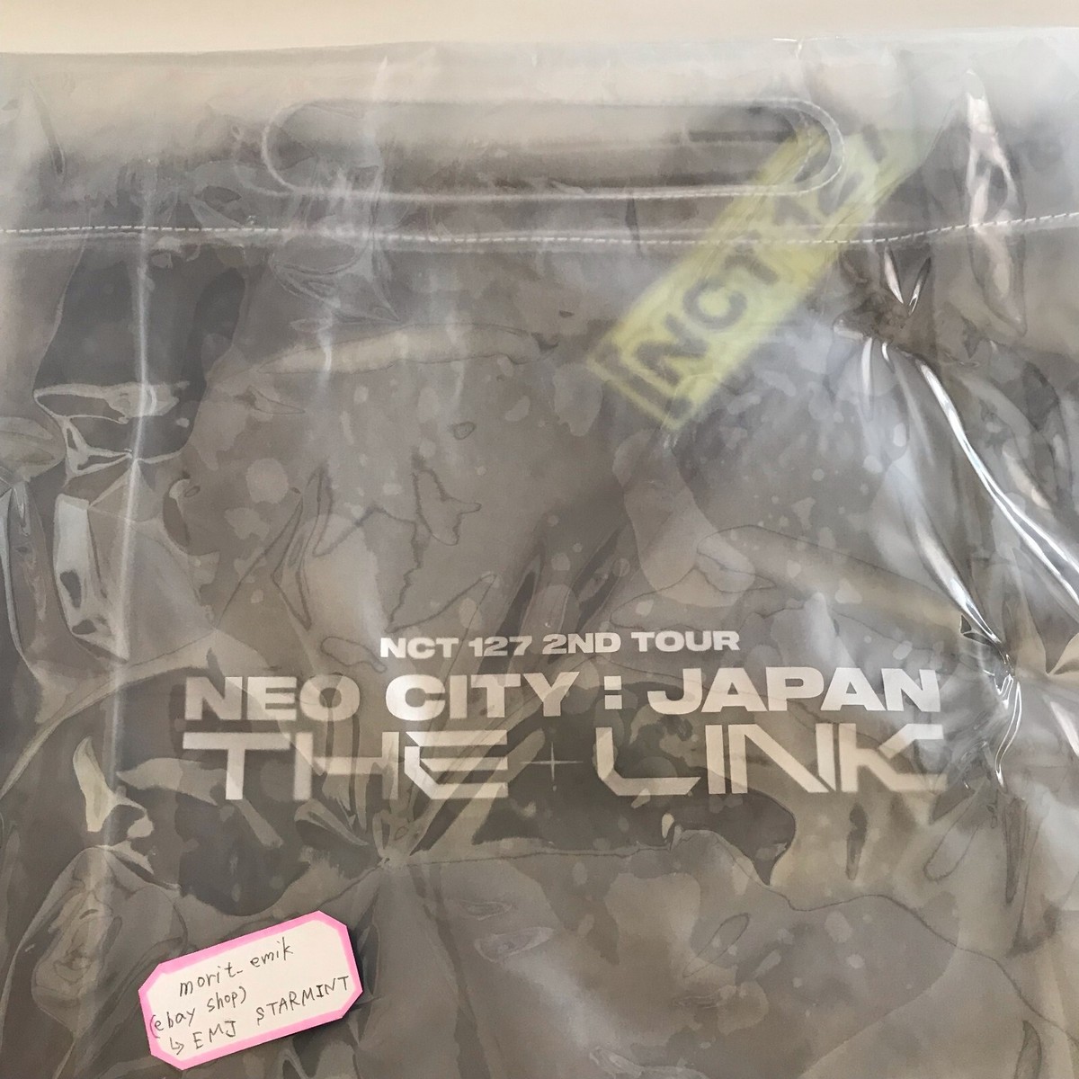 NCT 127 THE LINK トートバッグ(ビニールバッグ付き) NCT 127 Tote bag with plastic bag 2ND TOUR NEO CITY JAPAN