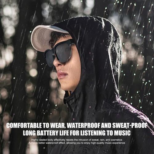 Smart Glasses, Bluetooth Call & Music Sunglasses Open Ear Headset w/Translation - Picture 7 of 19