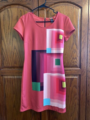 desigual pink dress Desigual, Asymmetric Draped Dress, Women, Polyester, Red, L