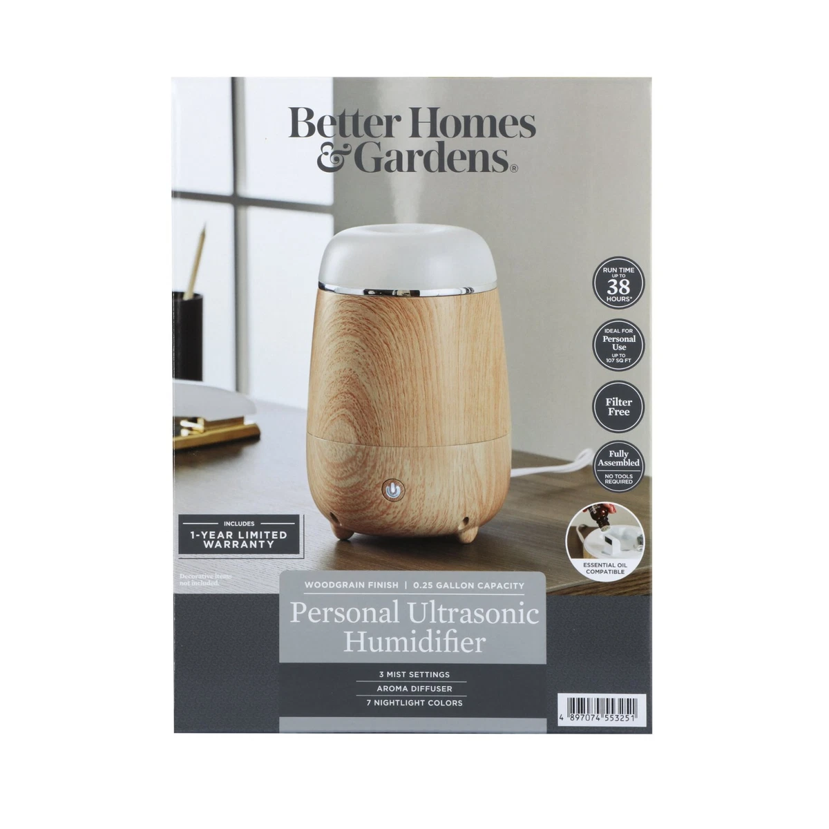 BETTER HOMES GARDENS PERSONAL ULTRASONIC HUMIDIFIER eBay