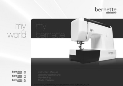 Bernina Bernette 10 12 15 Sewing Machine Owners Instruction Manual