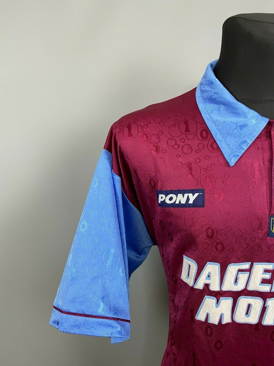 WEST HAM 1995 1997 HOME SHIRT FOOTBALL SOCCER JERSEY PONY MENS