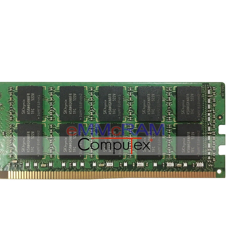 For Hynix 64GB 4x16GB PC4-2133P DDR4 2133 MHz 288 Pin ECC Registered Server RAM - Image 2 of 4