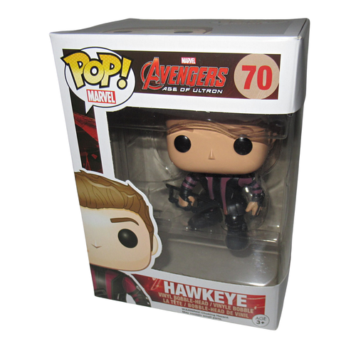 Funko POP #70 Marvel Hawkeye - Avengers Age Of Ultron Bobblehead Figure In Box - Picture 1 of 6