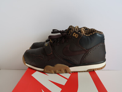 2013 NIKE AIR TRAINER 1 MID PRM QS VELVET BROWN OBSIDIAN BROGUE GUM 607081-200