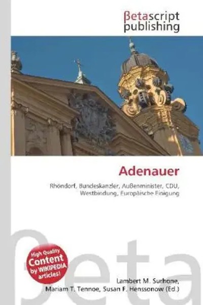 Lambert M. Surhone (U. A.) | Adenauer | Taschenbuch | Deutsch (2026)-image