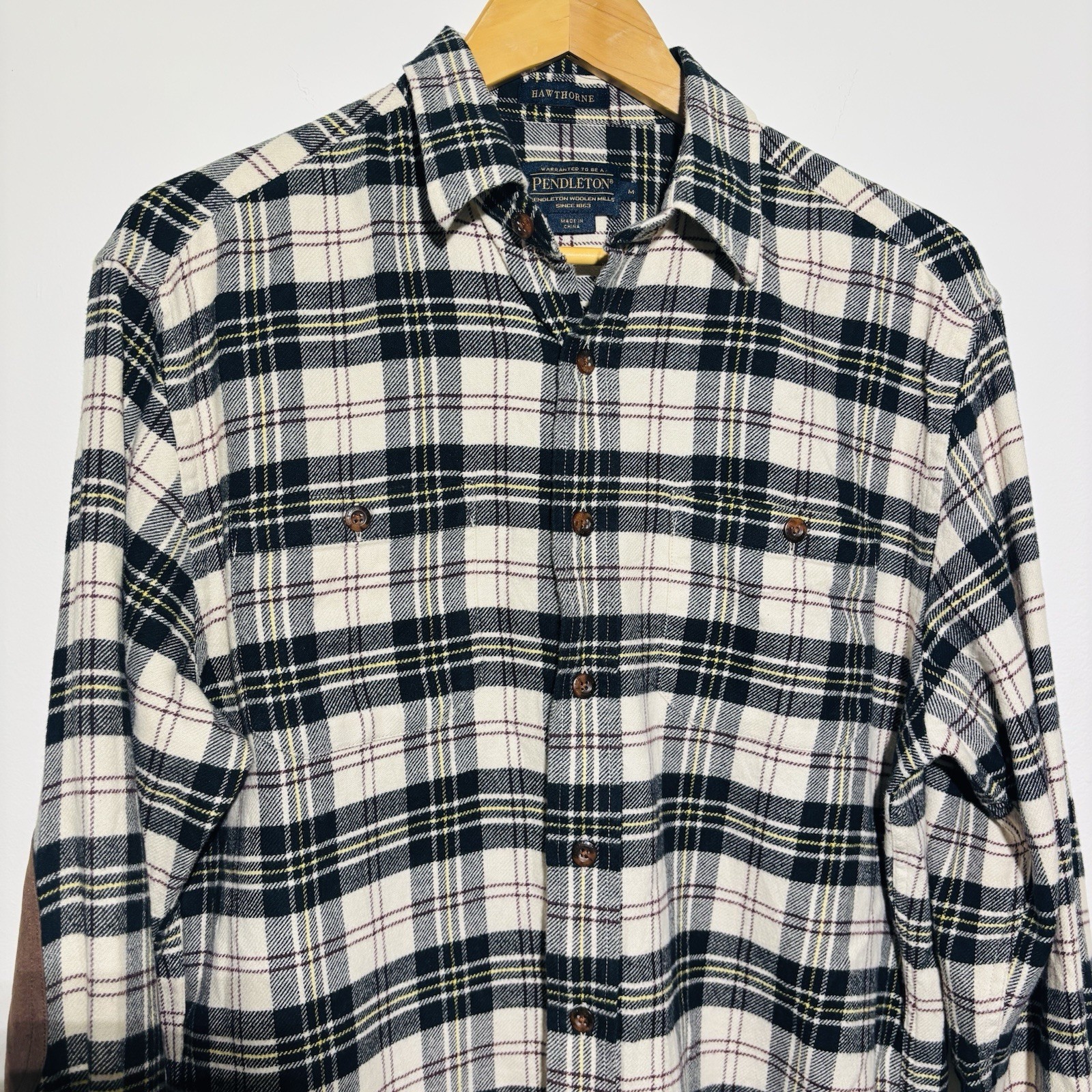 Pendleton Hawthorne Flannel Macpherson Elbow Patc… - image 3