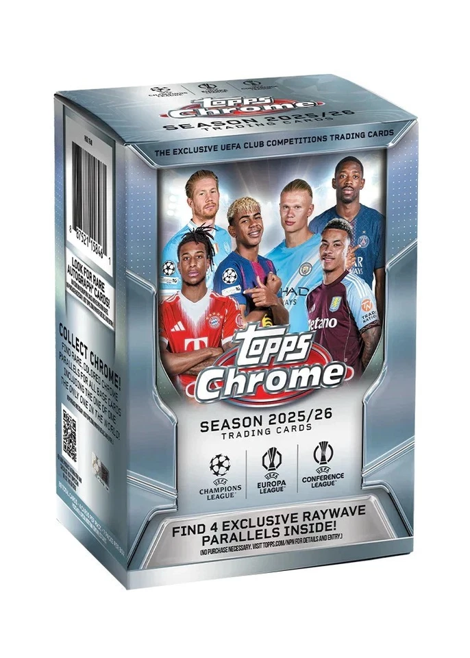 Topps CHROME UEFA Club Competitions 2025-26 Value Box Rip & Ship (OXY) - Image 1 of 1