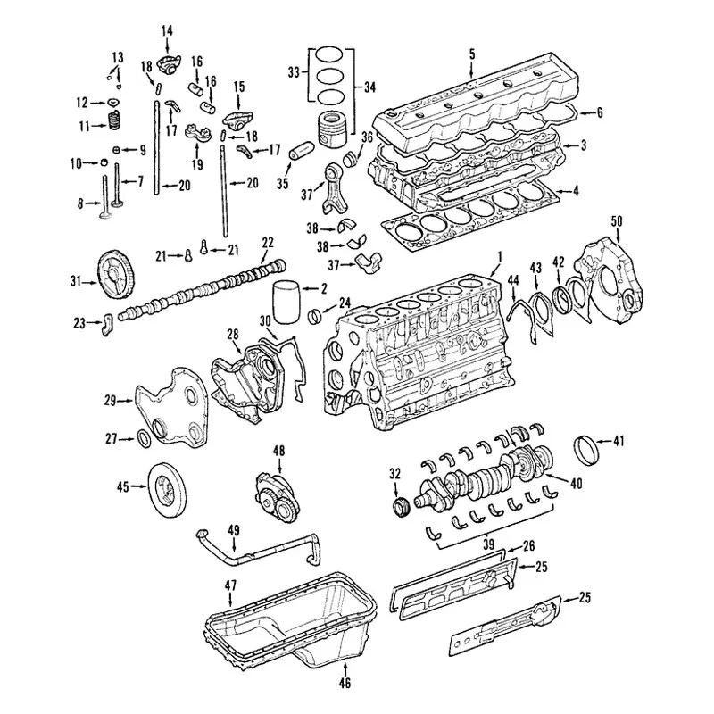For Dodge Ram 2500 2003-2010 Dodge Lower Engine Connecting Rod Bearing Foto 4 de 4