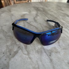 REEBOK RBOP2105 Blue frame Rimless Wrap Blue Mirrored lens SUNGLASSES NWT