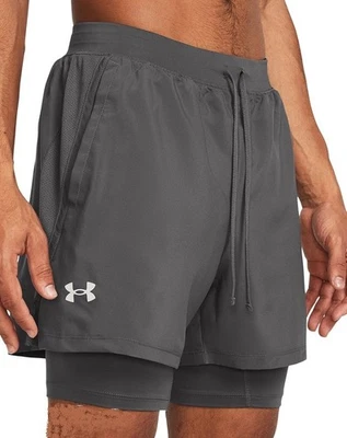Under Armour Launch 2 in 1 5" Herren shorts grau Gr. 3XL – NEU - Bild 1 von 2