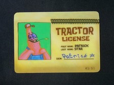 2025 Chrome SpongeBob Patrick's Tractor License Auto SpongeBob's Wallet /99