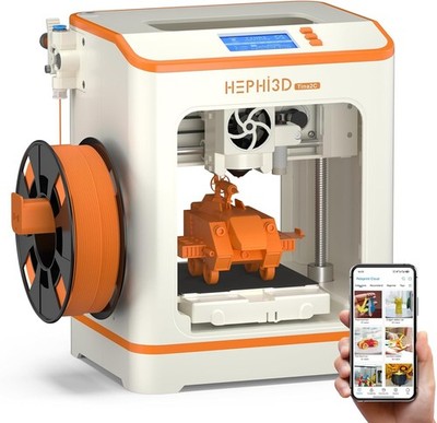  TINA2C 3D Printer with WiFi Cloud Print, Fully Assembled Mini 3D Printer for Ki