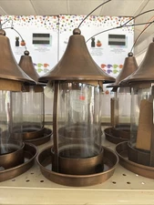 Outdoor Bird Feeder 12" Copper Finish by Threshold Pack of 4