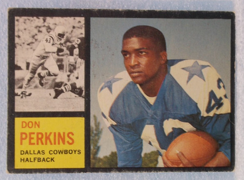 Don Perkins #41 1962 Topps card
