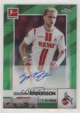 Sebastian Andersson Chrome Bundesliga 2020 Green Refractor /99 Auto